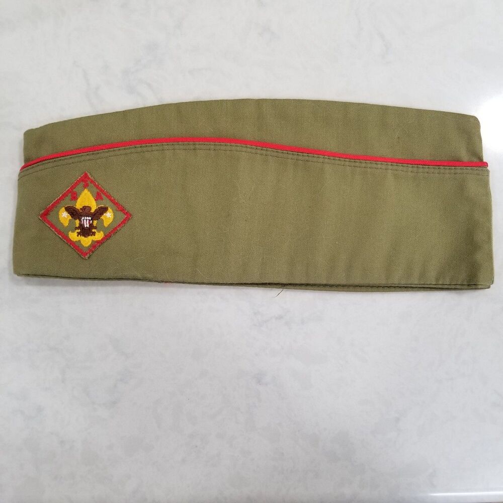 vintage boy scout garrison hat size 7 - 7 1/8